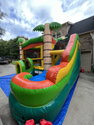 IMG 4747 1788563710 Tropical Bounce House with Wet/Dry Slide